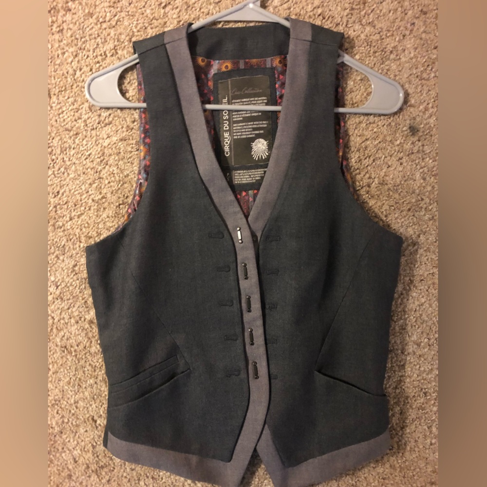 Grey Vest Cirque Du Soleil